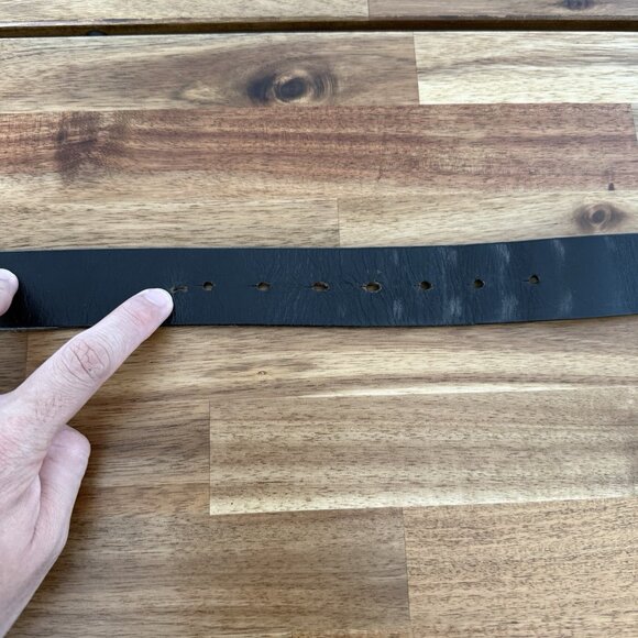 Genuine Dickies Mens 36/90 Leather Work Belt with Large Metal Buckle G2 Expert - Picture 8 of 14